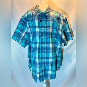 NWT Men’s “George” brand, 3XL, Buttondown Plaid Shirt
